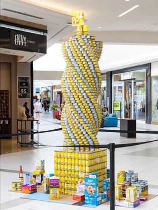Image of Canstruction structure.